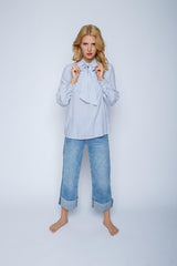 Schluppenbluse | Emily van den Bergh