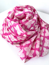 Seidenschal Pink Flowers Ahmaddy