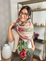 Cashmere Schal "Tiger Jungle"| Simone Bruns