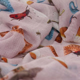 Cashmere Schal "JUNGLE DANCE" Taupe | Simone Bruns