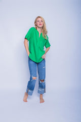 Leinen Shirtbluse | Emily van den Bergh