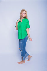 Leinen Shirtbluse | Emily van den Bergh