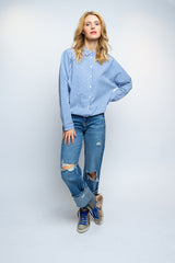 Blouson Bluse gestreift | Emily van den Bergh