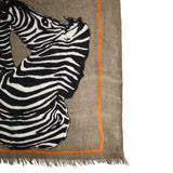 Cashmere Schal "ZEBRA FAMILY" Taupe | Simone Bruns