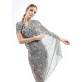 Cashmere Schal "ZEBRA FAMILY" Grey | Simone Bruns