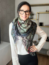 Cashmere Schal Wildlife Taupe | Simone Bruns