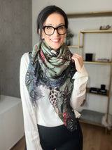 Cashmere Schal Wildlife Taupe | Simone Bruns