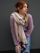 LANA DOUBLE FACE - ACDC BABY PURPLE Schal | Talking Walls