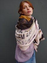 LANA DOUBLE FACE - ACDC BABY PURPLE Schal | Talking Walls