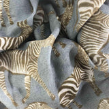 Cashmere Schal "ZEBRA FAMILY" Grey | Simone Bruns