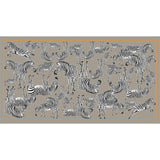 Cashmere Schal "ZEBRA FAMILY" Taupe | Simone Bruns