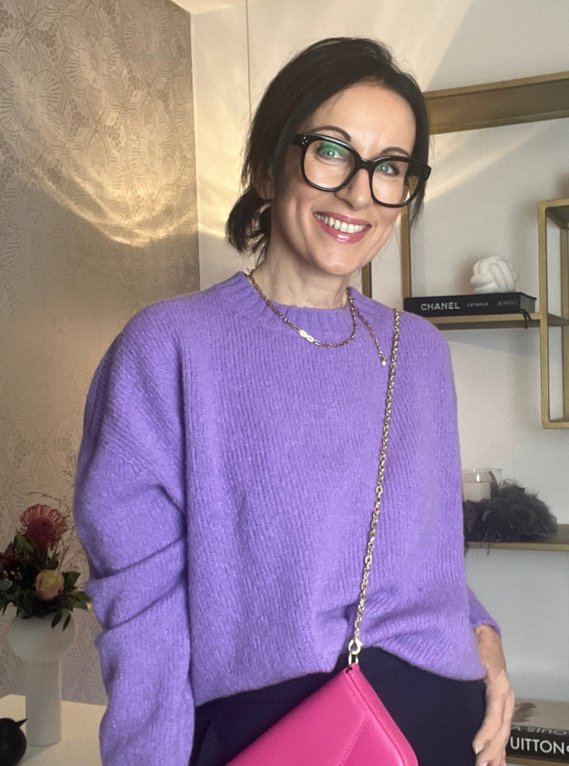 Pullover Neckollo Lilac | Scaglione