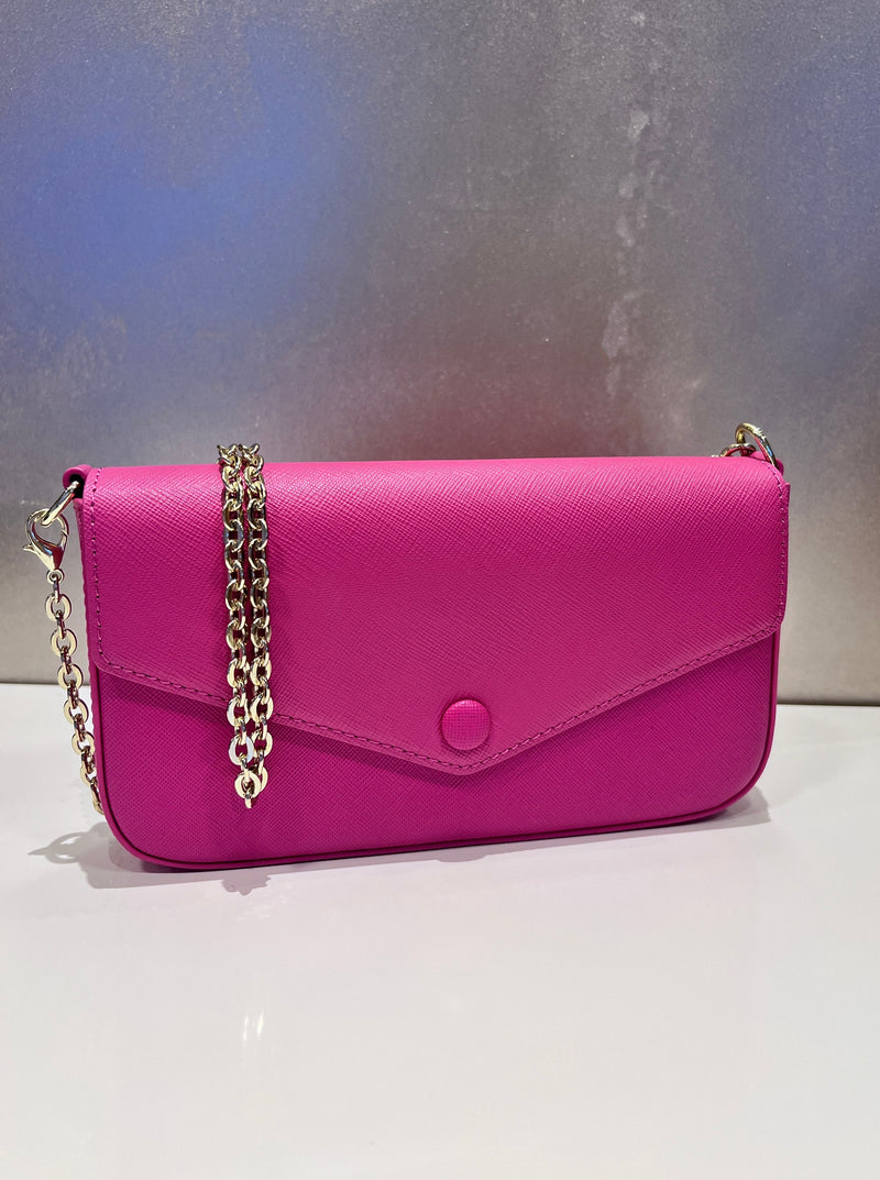 Chain Wallet Pochette Pink