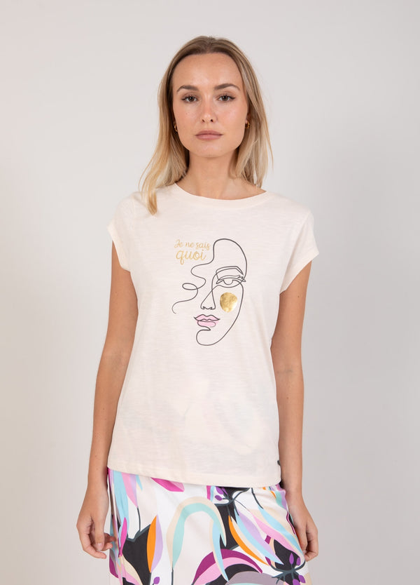T-Shirt with Face Print | Coster Copenhagen