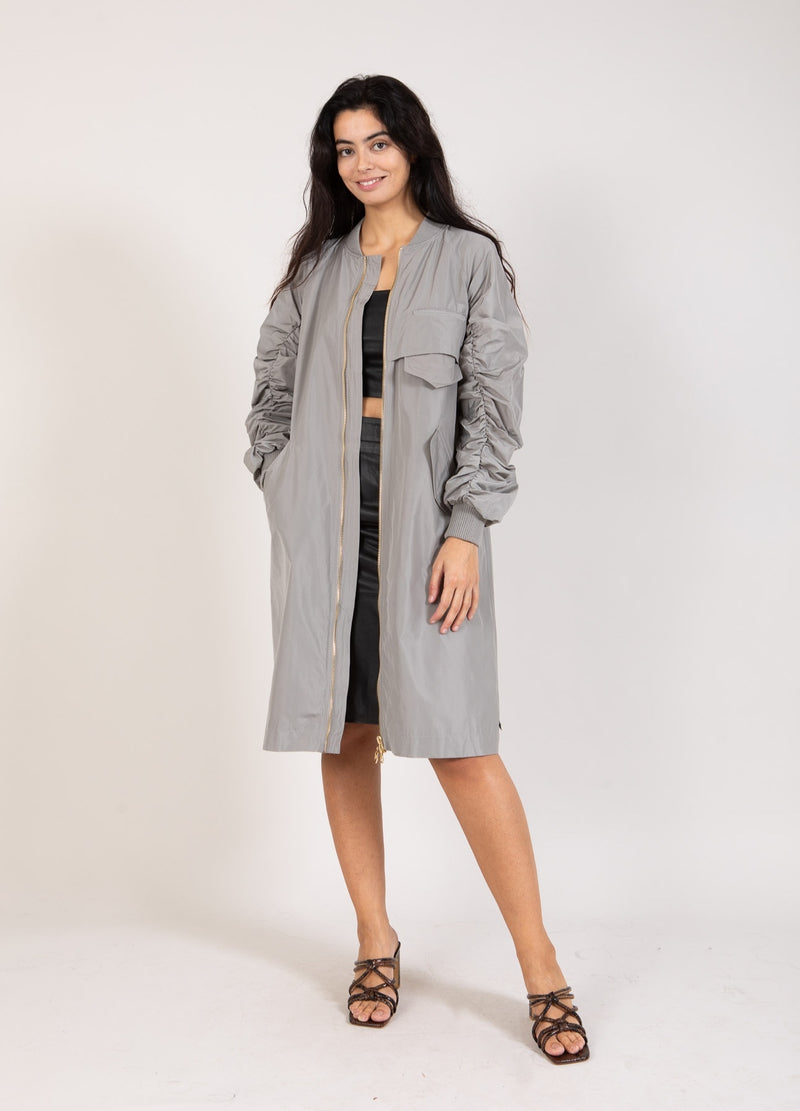 Bomberjacke Lang Grey | Coster Copenhagen