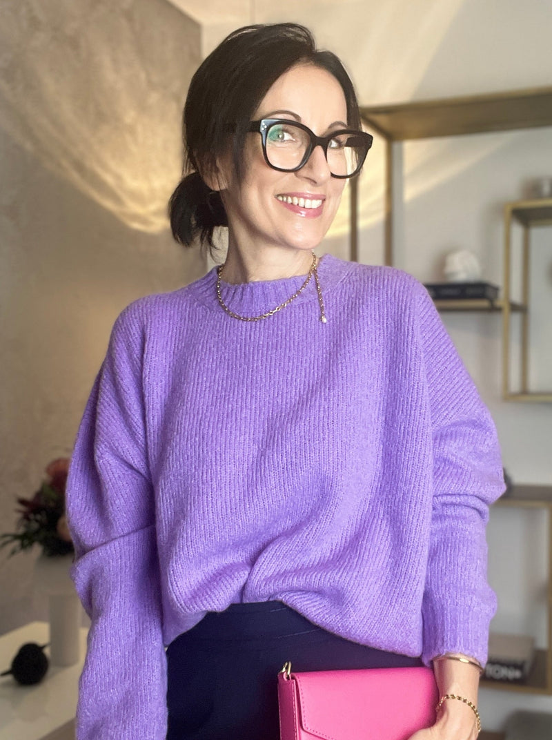 Pullover Neckollo Lilac | Scaglione