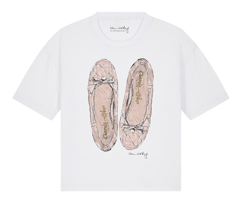 Cropped T-Shirt Rosé Ballerinas | Un-Artig