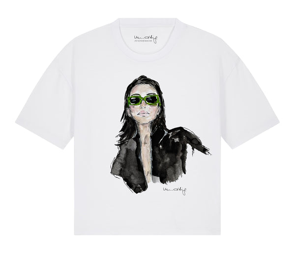 Cropped T-Shirt Green Sunnies | Un-Artig