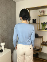 Strickshirt Adisa Light Blue | Lu Ren