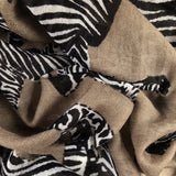 Cashmere Schal "ZEBRA FAMILY" Taupe | Simone Bruns